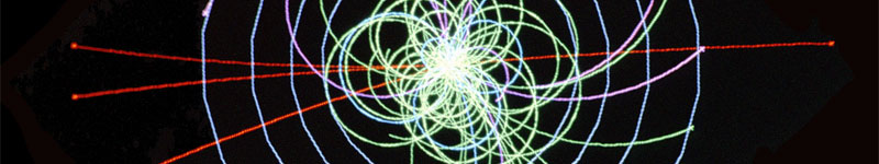 Simulation d'un événement de Higgs lors d'une collision pront-proton